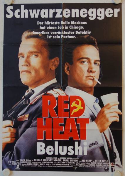 Red Heat originales deutsche Filmplakat